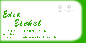 edit eichel business card